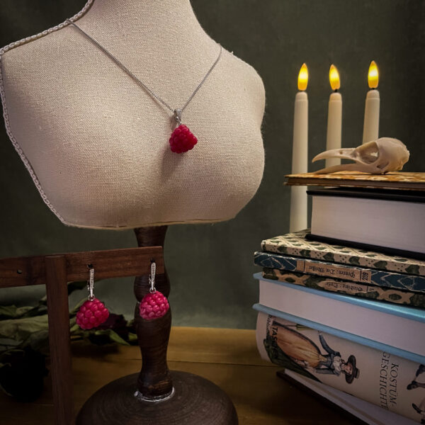 Raspberry Earrings