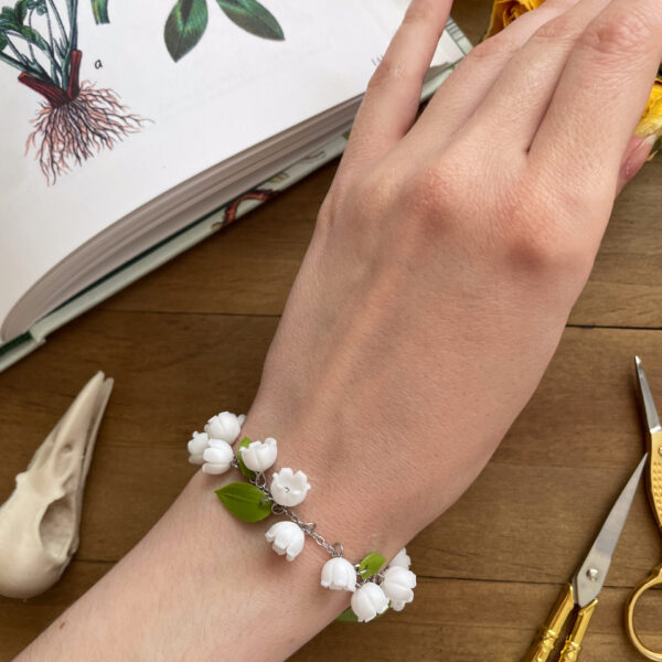 Lily of the Valley with Leaves Bracelet
