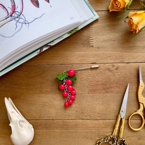 Red Currant Brooch