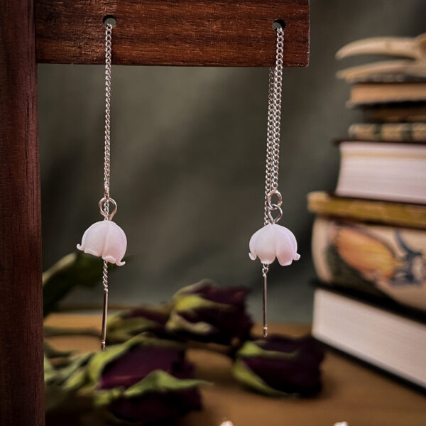 Lily of the Valley Threader Earrings