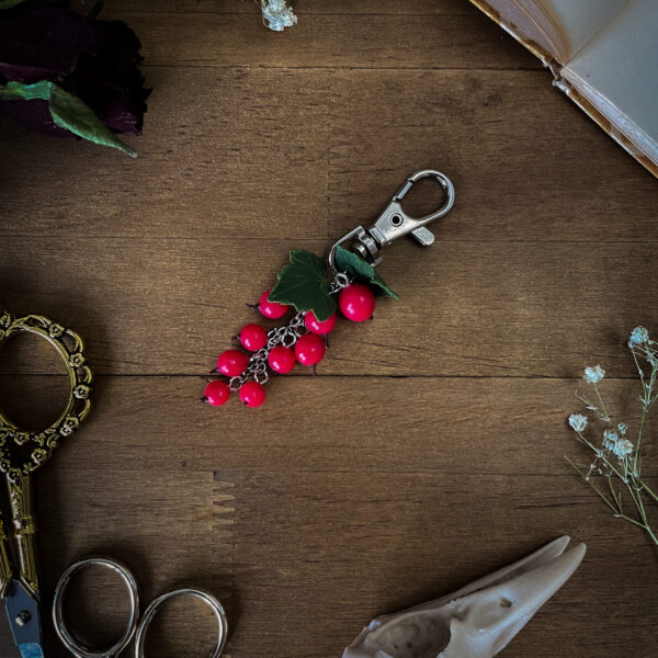 Red Currant Bag Charm Keychain