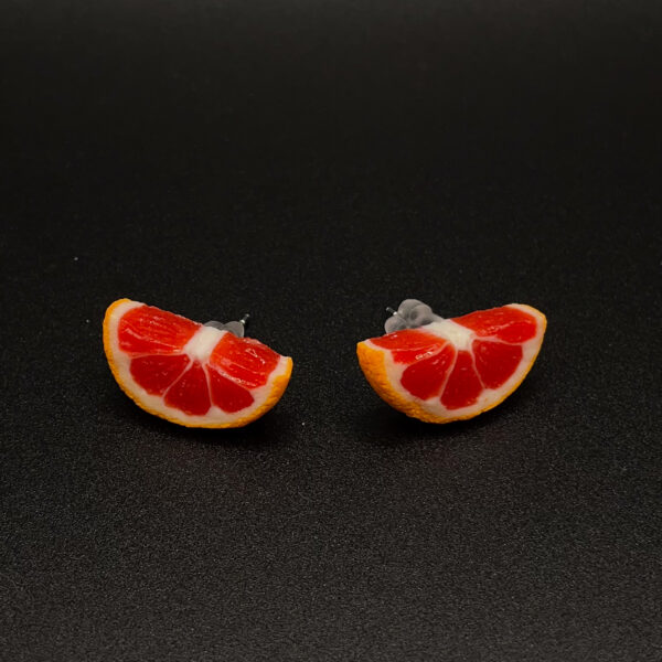 Grapefruit Slice Stud Earrings
