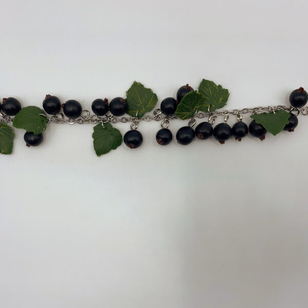 Handcrafted Black Currant Charm Bracelet by Melwasar